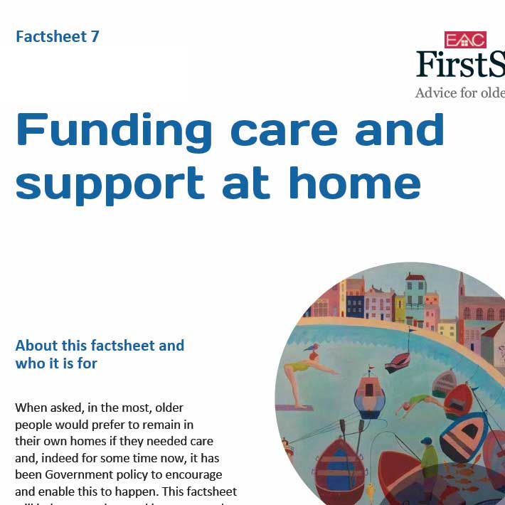 Funding care and support at home